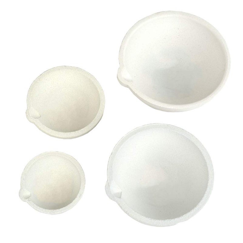 SKYPRO LTKJ Set of 4 Crucibles Melting Dishes Ceramic Casting Torch Melt Jewelry Gold-Silver 150/250/500/750g - Image 4